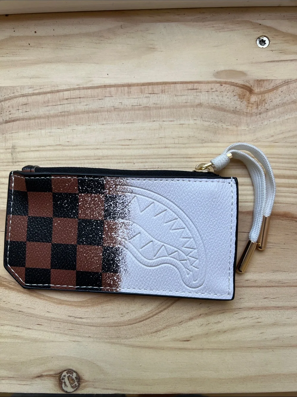Sprayground Spraysharks Worldwide Slim Money Holder Split Wallet Deadstock
